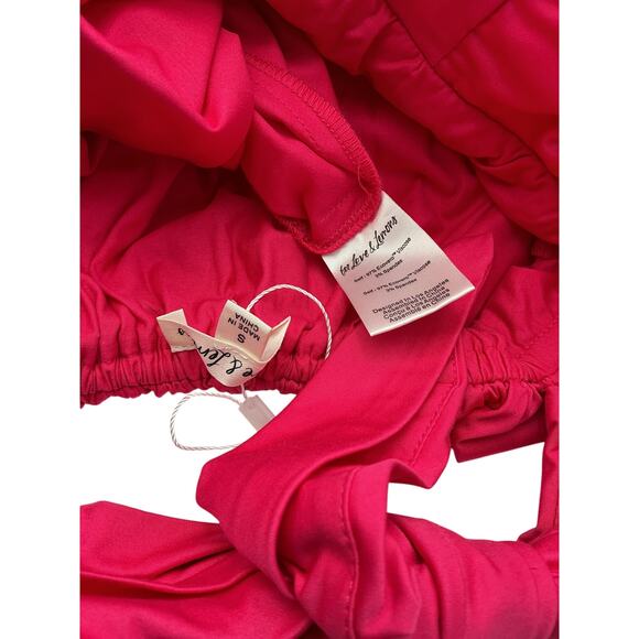 For Love & Lemons 'Clementine' Pink Ecovero Viscose Mini Dress Size S - Picture 4 of 4